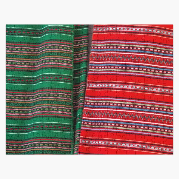 Cretan hand woven textiles Jigsaw Puzzle