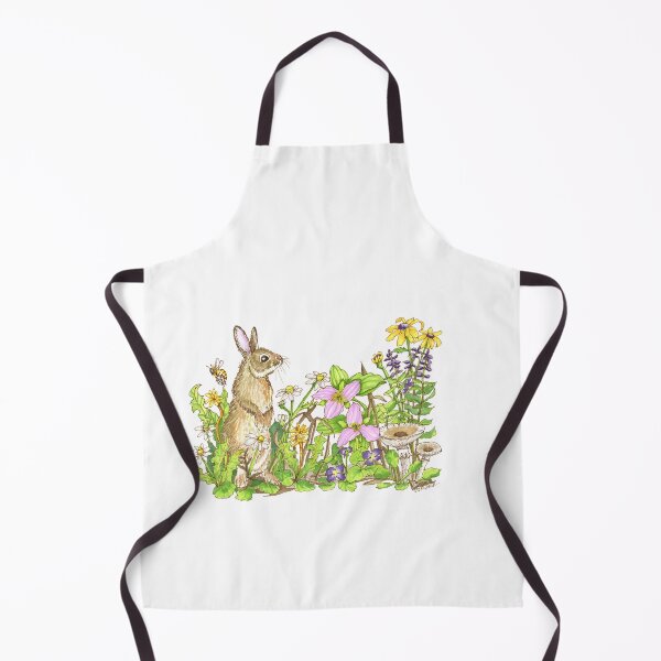 Item preview, Bunny with Black-Eyed Susans & Trillium Flowers designed and sold by Stephanie Sipp.
