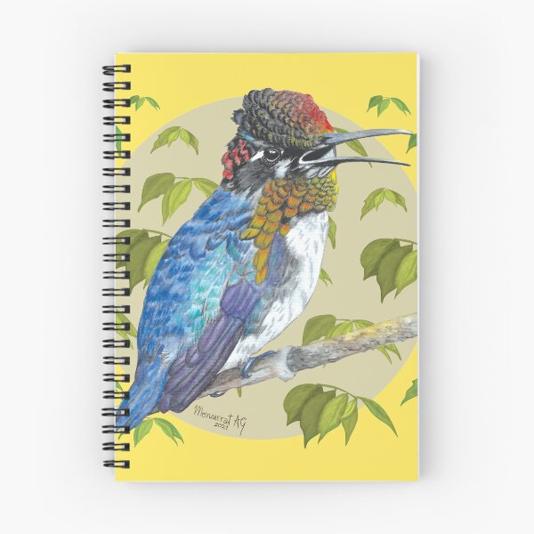 Aperçu de l'œuvre Colibri abeille dans une branche créée et vendue par MonseAG.