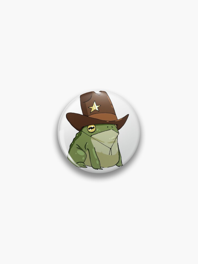 Cowboy Frog Pin