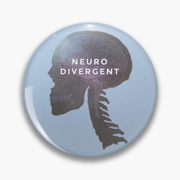 Item preview, Neurodivergent skull brain buddy designed and sold by herizon.