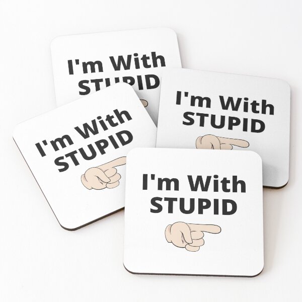 Item preview, I'm With STUPID designed and sold by PureGeometry.