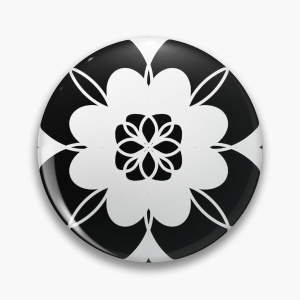 Item preview, Black and White Flower Mandala Design designed and sold by SMillustrations.
