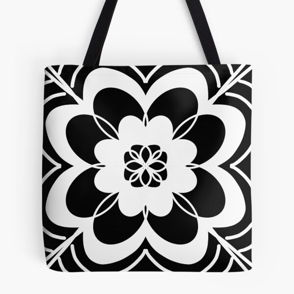Item preview, Black and White Flower Mandala Design designed and sold by SMillustrations.
