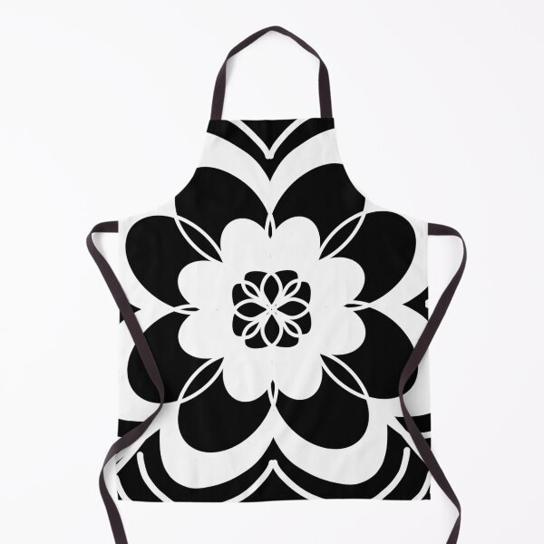 Item preview, Black and White Flower Mandala Design designed and sold by SMillustrations.