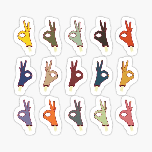 ALL OKAY HANDY PATTERN Sticker