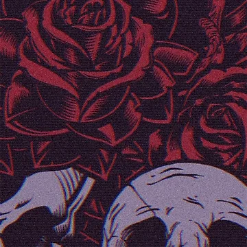 Artwork thumbnail, Skull in Roses by Octover