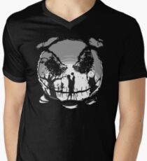 The Pumpkin Kiss Men's V-Neck T-Shirt