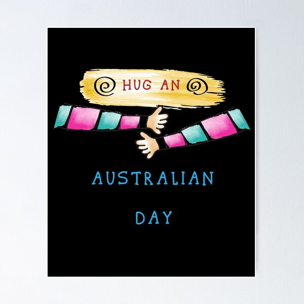 Item preview, Hug an australian day designed and sold by hicham4you.