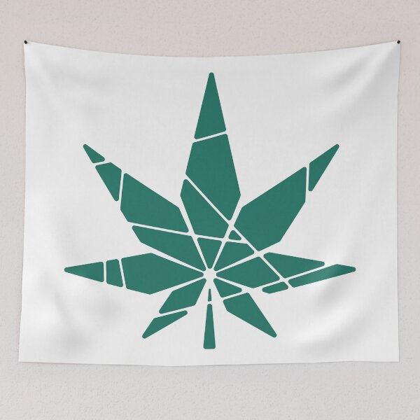 Item preview, Sliced Cannabis Leaf (Green) designed and sold by John Uttley.