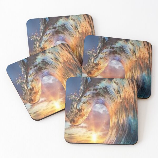 Item preview, giant wave at sunset designed and sold by nigejohn.