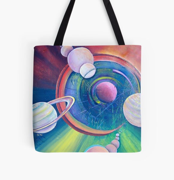 Planetary Alignment All Over Print Tote Bag