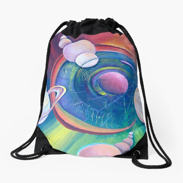Planetary Alignment Drawstring Bag