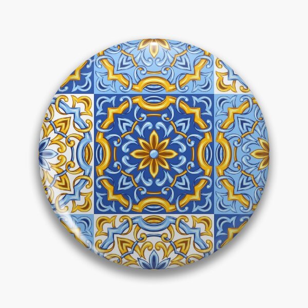 Item preview, Portuguese Tile Grid Repeat Pattern designed and sold by fahadabu.