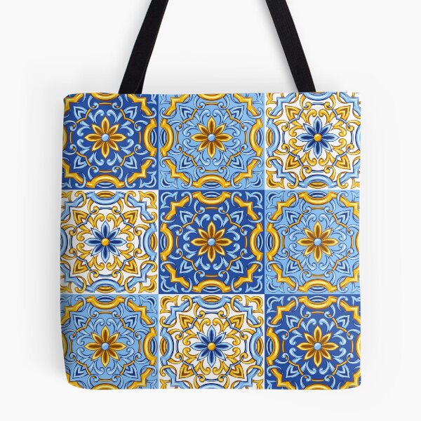 Item preview, Portuguese Tile Grid Repeat Pattern designed and sold by fahadabu.