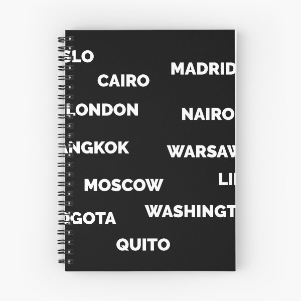 Item preview, City NAMES - WHITE typography  designed and sold by mikeldabbah.