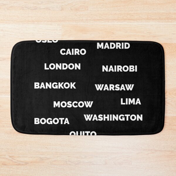 Item preview, City NAMES - WHITE typography  designed and sold by mikeldabbah.