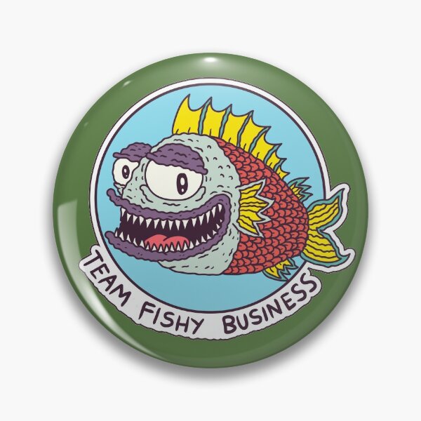 Item preview, Team Fishy Business Official Club Badge - Green Collection designed and sold by smells-fishy.