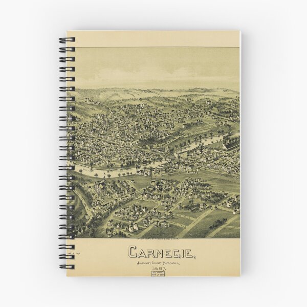 Item preview, Carnegie, Pennsylvania (1897) designed and sold by allhistory.
