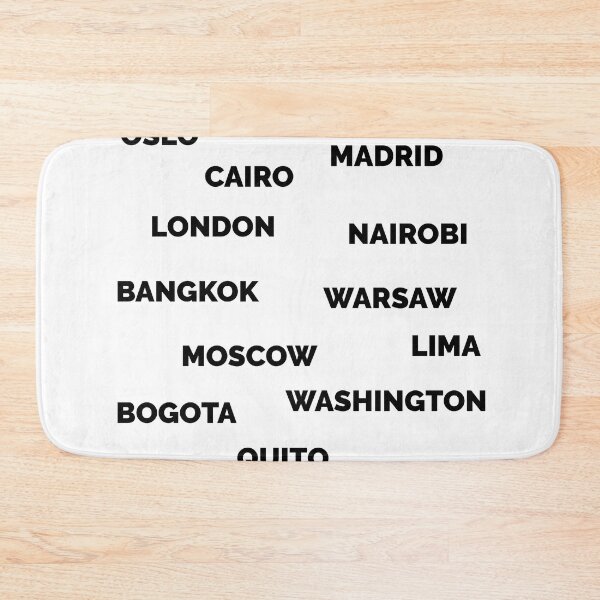 Item preview, City NAMES - BLACK typography  designed and sold by mikeldabbah.