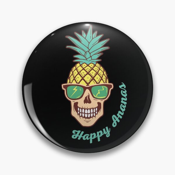 Item preview, Funny Happy Skeleton Ananas || Sunglasses Rock Pineapple || Summer is here designed and sold by RominaMD.