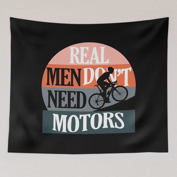 Item preview, Cyclist Retro - Real Men Bicycle  designed and sold by cannevas.