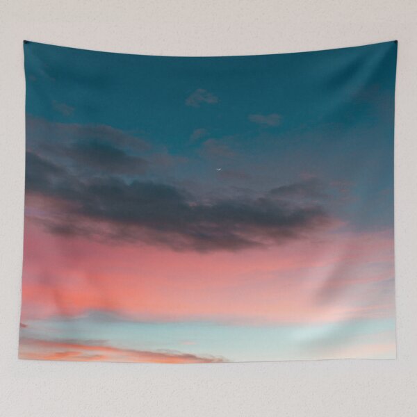 Item preview, Pink and Blue sky with clouds designed and sold by BEyourself be.