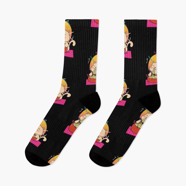 Item preview, 80's Cat Loves Ramen designed and sold by Windmill Wildflowers.