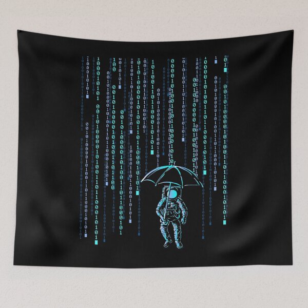 Item preview, Digital Rain Astronaut designed and sold by MisterMacadamia.