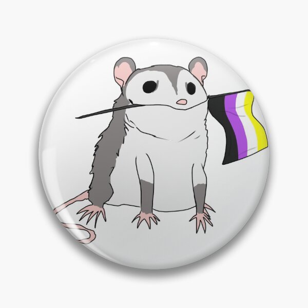 Item preview, Nonbinary Pride Possum designed and sold by ClassyEyeballs.