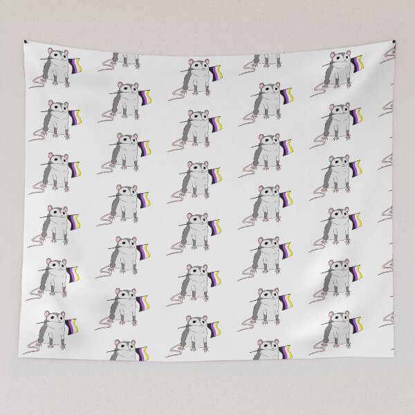 Item preview, Nonbinary Pride Possum designed and sold by ClassyEyeballs.