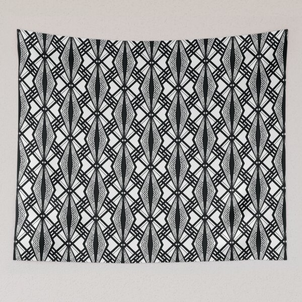Item preview, ART DECO PRINT DESIGN 2 BLACK & WHITE designed and sold by KhuKhuZ.