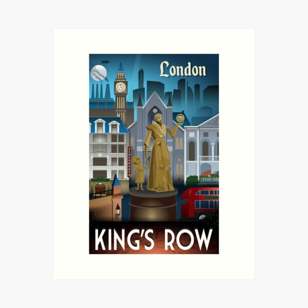 King's Row travel poster Art Print