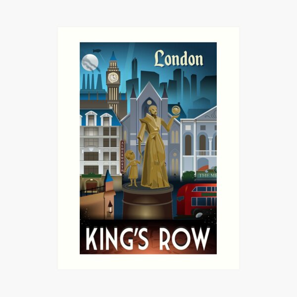 King's Row travel poster Art Print