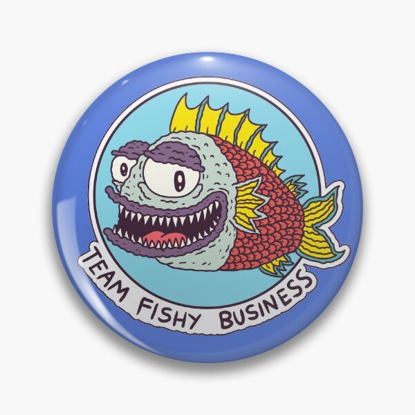 Item preview, Team Fishy Business Official Club Badge - Blue Collection designed and sold by smells-fishy.