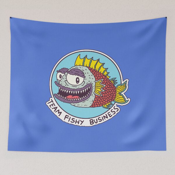 Item preview, Team Fishy Business Official Club Badge - Blue Collection designed and sold by smells-fishy.