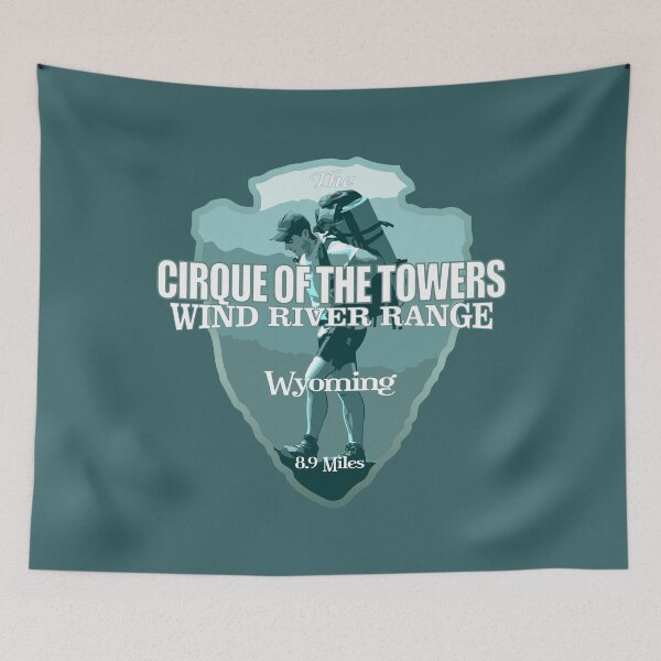 Item preview, Cirque of the Towers Trail (arrowhead T) designed and sold by curranmorgan.
