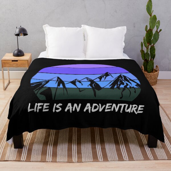 Item preview, Life is an adventure - cool sunset mountains designed and sold by erzypher.