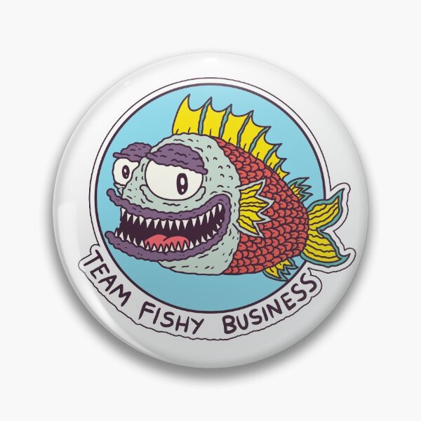 Item preview, Team Fishy Business Official Club Badge  designed and sold by smells-fishy.
