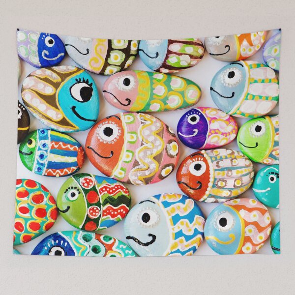 Item preview, Beautiful Colorful Fish Stone Artwork Jigsaw Puzzle - Stone Artwork designed and sold by lodarohit.