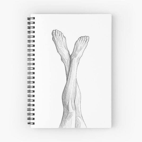 Item preview, Long Legs I - Monochromatic Pencil Line Sketch - Drawing by MadliArt designed and sold by MadliArt.