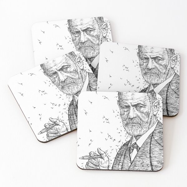 Item preview, SIGMUND FREUD ink portrait .1 designed and sold by lautir.