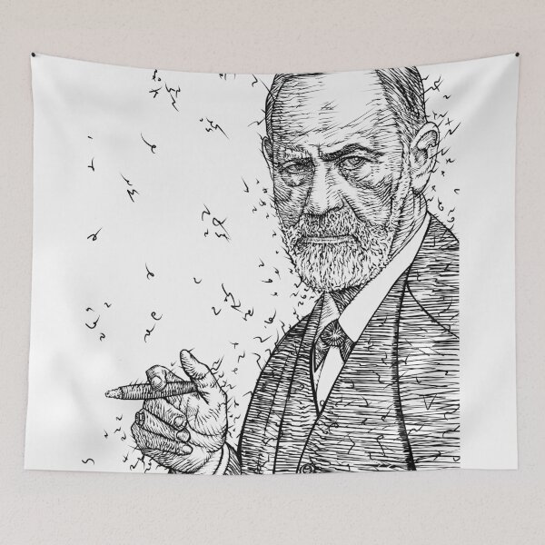 Item preview, SIGMUND FREUD ink portrait .1 designed and sold by lautir.