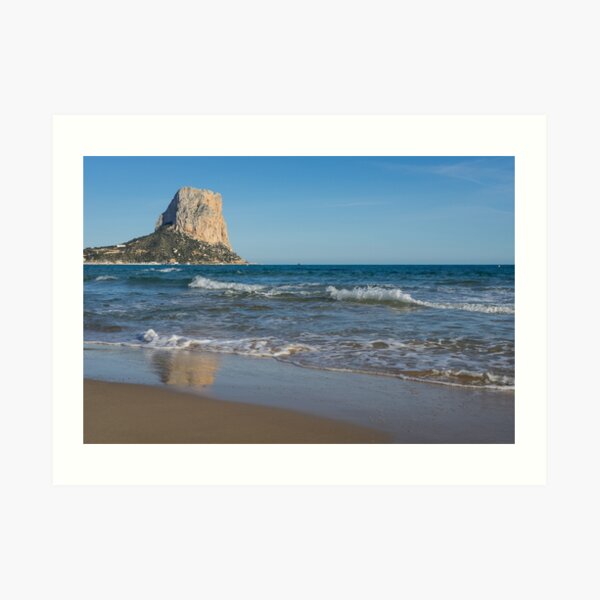 The south face of the Peñón de Ifach in Calpe Art Print