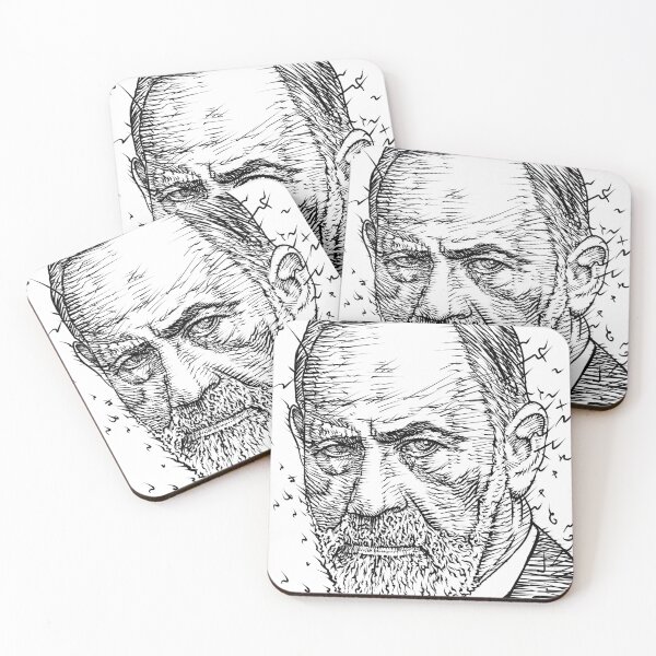Item preview, SIGMUND FREUD ink portrait .2 designed and sold by lautir.