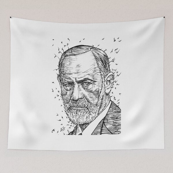 Item preview, SIGMUND FREUD ink portrait .2 designed and sold by lautir.