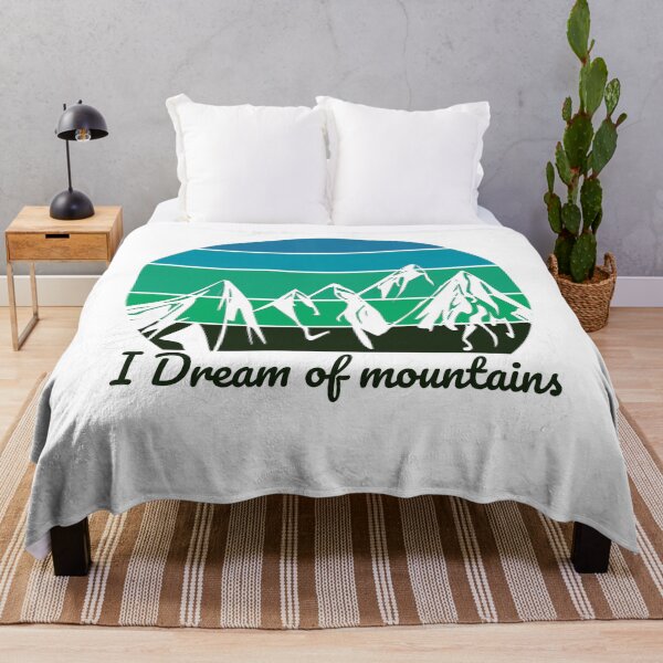 Item preview, I dream of mountains - blue sunset mountains designed and sold by erzypher.