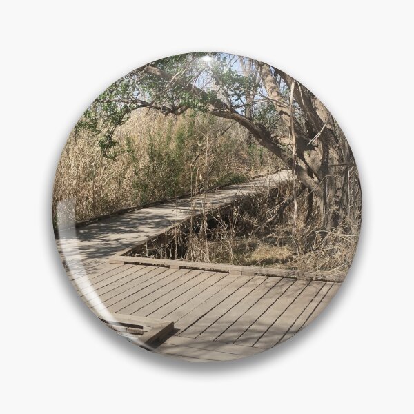 Item preview, Wooden boardwalk at West Texas nature preserve designed and sold by Rita Kindle.
