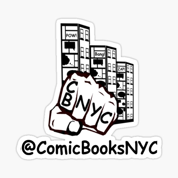 Comic Books NYC old school logo Sticker