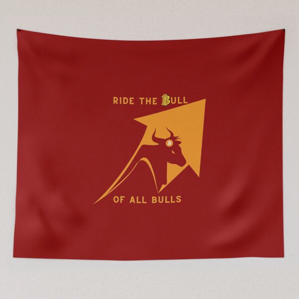 Item preview, Bitcoin Ride The Bull of All Bulls  designed and sold by ravishdesigns.